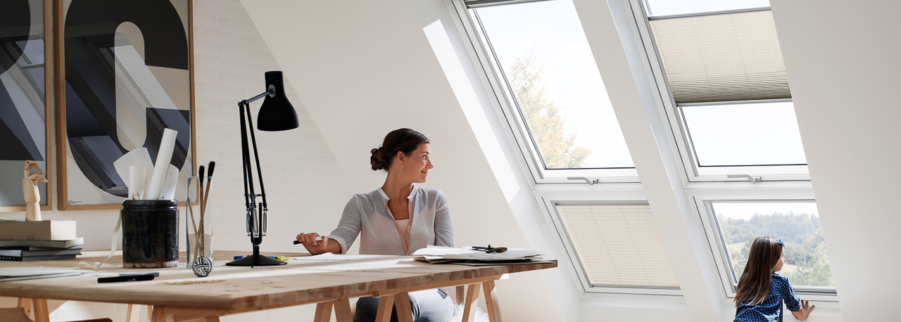 VELUX pleated blinds
